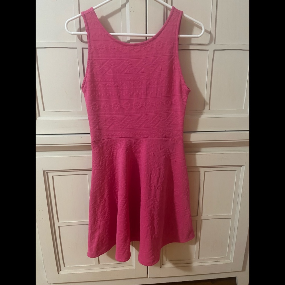 Pink patterned dress